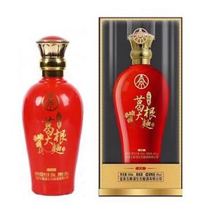 五粮液小酌时光葛根大曲红色典雅版口感浓香型52度白酒500ml单瓶装