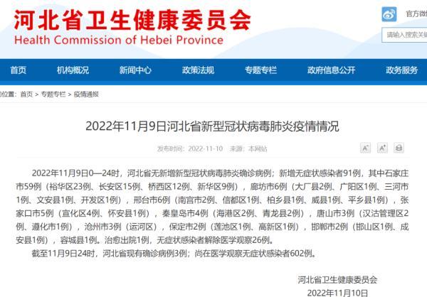 疫情最新消息全国数据石家庄